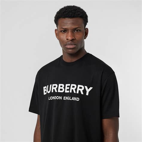 men's burberry black t shirt